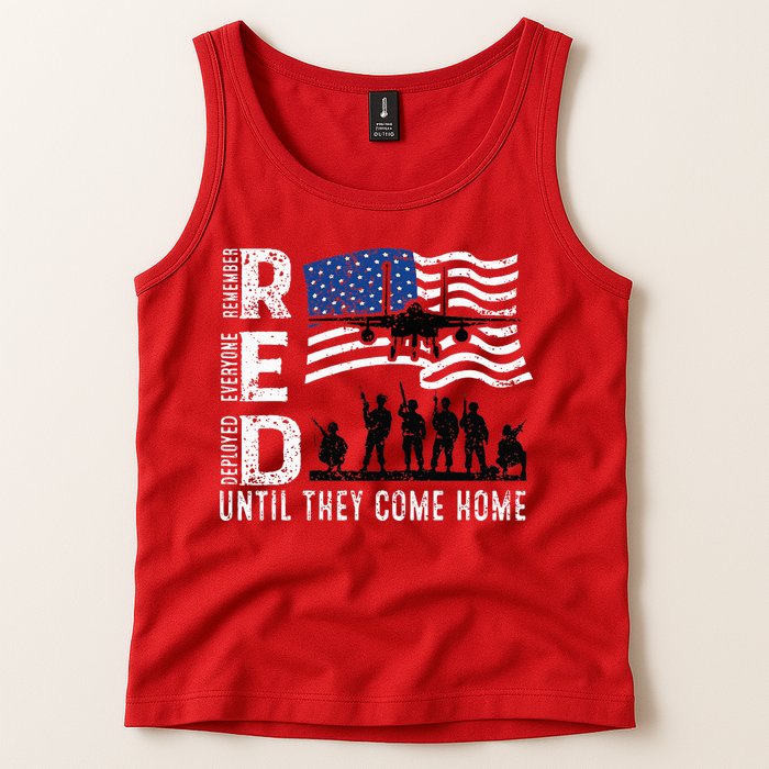 Red Friday Remember Everyone Deployed Until Come Tank Top