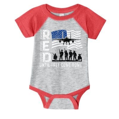 Red Friday Remember Everyone Deployed Until Come Infant Baby Jersey Bodysuit