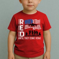 Red Friday Remember Everyone Deployed Until Come Toddler T-Shirt