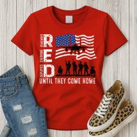 Red Friday Remember Everyone Deployed Until Come Womens T-Shirt