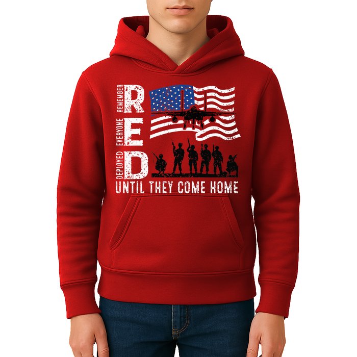 Red Friday Remember Everyone Deployed Until Come Kids Hoodie