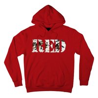 RED Friday Remember Everyone Deployed U.S. Soldiers Hoodie