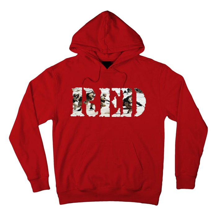 RED Friday Remember Everyone Deployed U.S. Soldiers Hoodie