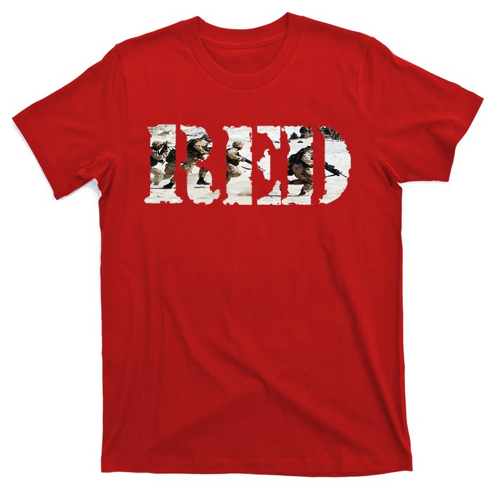 RED Friday Remember Everyone Deployed U.S. Soldiers T-Shirt