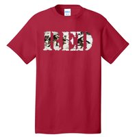 RED Friday Remember Everyone Deployed U.S. Soldiers Tall T-Shirt