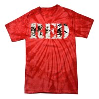 RED Friday Remember Everyone Deployed U.S. Soldiers Tie-Dye T-Shirt