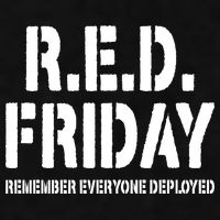 RED Friday Remember Everyone Deployed Ladies PosiCharge Tri-Blend Wicking Tank