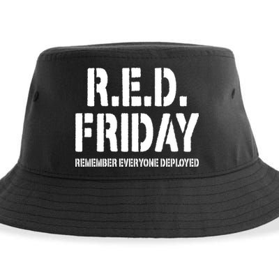 RED Friday Remember Everyone Deployed Sustainable Bucket Hat