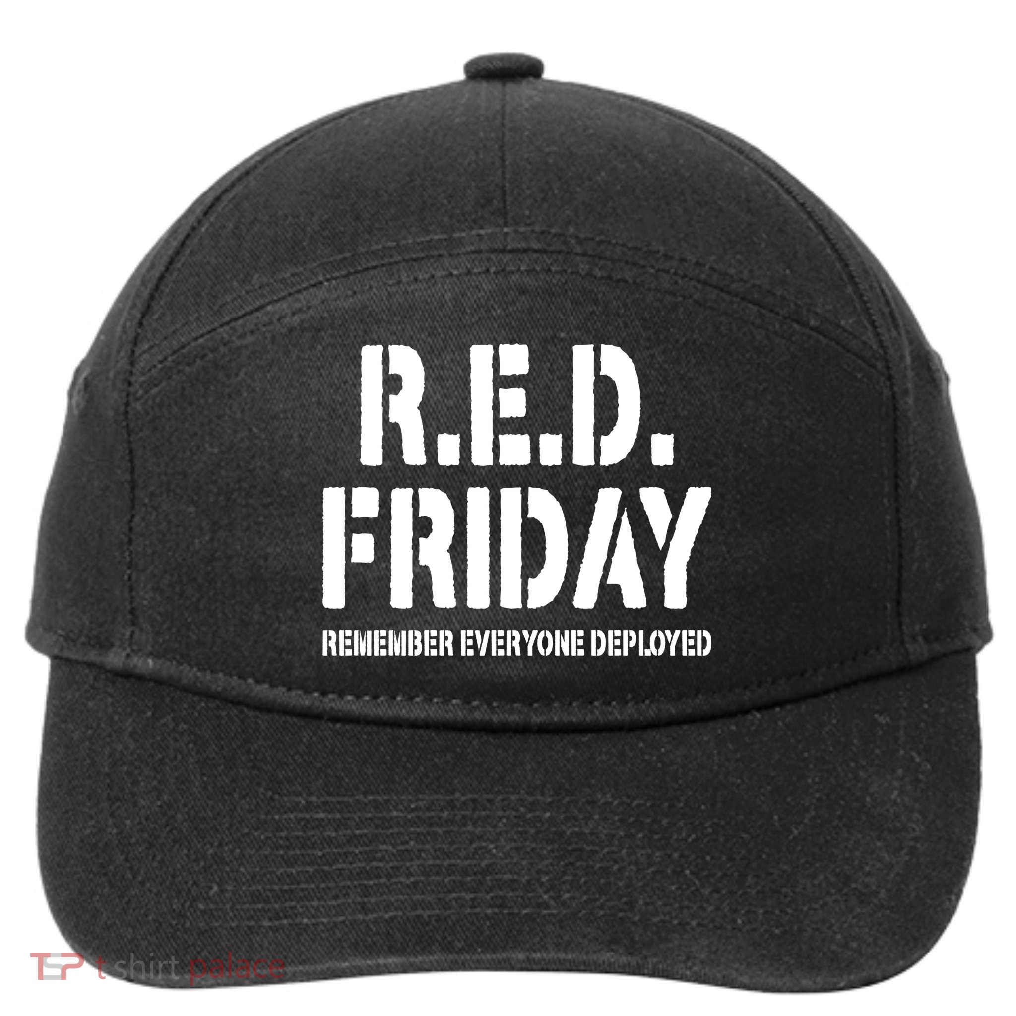 RED Friday Remember Everyone Deployed 7-Panel Snapback Hat
