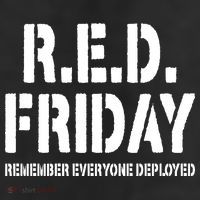 RED Friday Remember Everyone Deployed 11oz C Handle Ceramic Mug