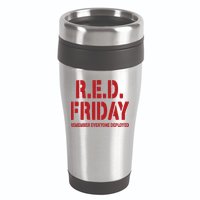 RED Friday Remember Everyone Deployed 16oz Travel Tumbler