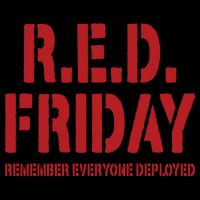RED Friday Remember Everyone Deployed 16oz Travel Tumbler