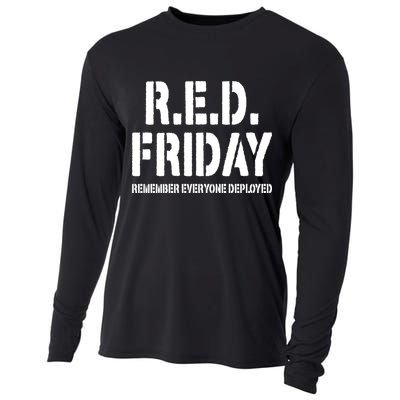 RED Friday Remember Everyone Deployed Cooling Performance Long Sleeve Crew