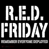 RED Friday Remember Everyone Deployed Sustainable Knit Beanie
