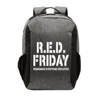 RED Friday Remember Everyone Deployed Vector Backpack