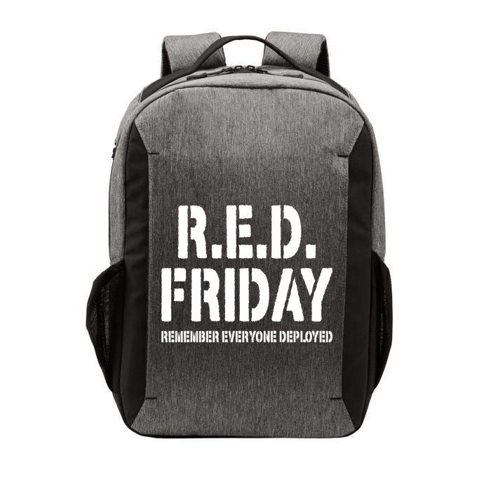 RED Friday Remember Everyone Deployed Vector Backpack