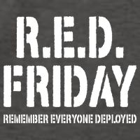 RED Friday Remember Everyone Deployed Vector Backpack