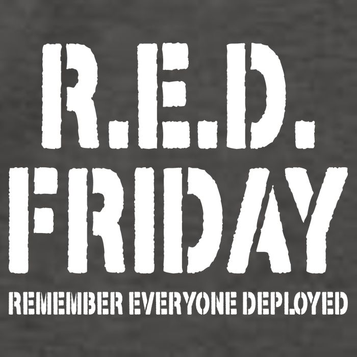 RED Friday Remember Everyone Deployed Vector Backpack