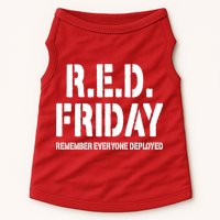 RED Friday Remember Everyone Deployed Doggie Tank