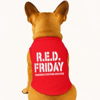 RED Friday Remember Everyone Deployed Doggie Tank