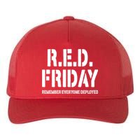 RED Friday Remember Everyone Deployed Yupoong Adult 5-Panel Trucker Hat