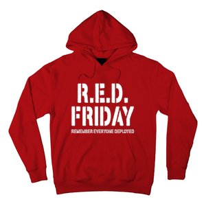 RED Friday Remember Everyone Deployed Hoodie