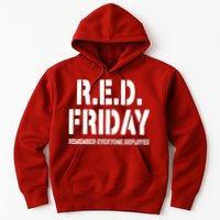 RED Friday Remember Everyone Deployed Hoodie
