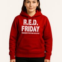 RED Friday Remember Everyone Deployed Hoodie