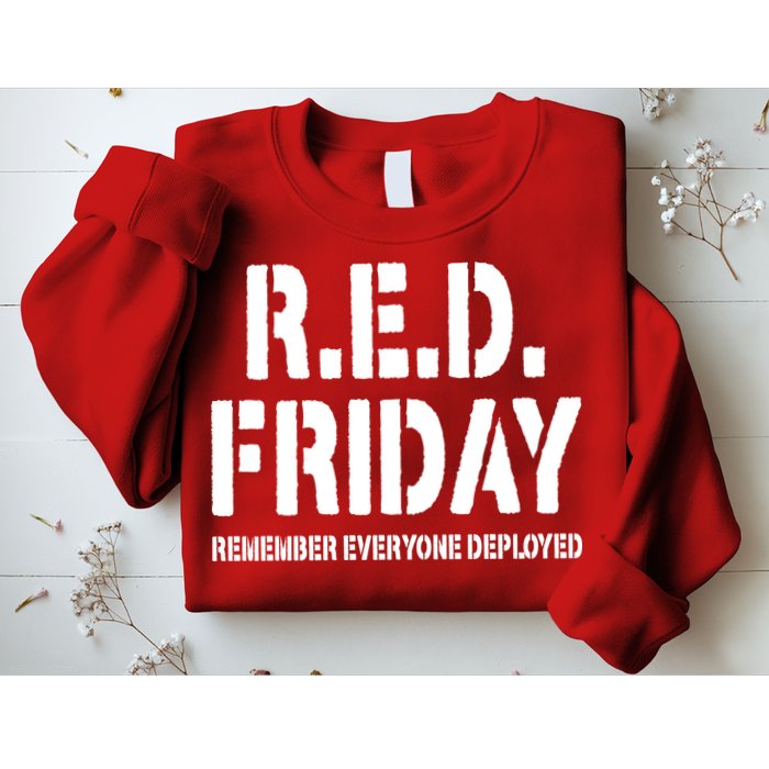 RED Friday Remember Everyone Deployed Sweatshirt