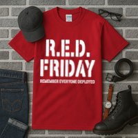 RED Friday Remember Everyone Deployed Tall T-Shirt