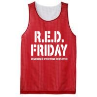RED Friday Remember Everyone Deployed Mesh Reversible Basketball Jersey Tank