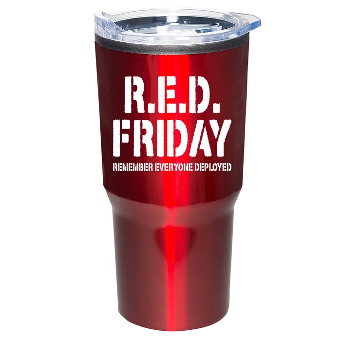 RED Friday Remember Everyone Deployed Tumbler