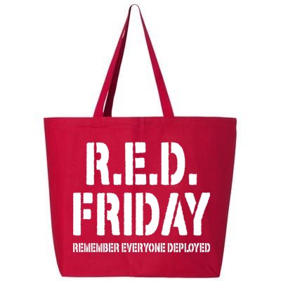 RED Friday Remember Everyone Deployed 25L Jumbo Tote