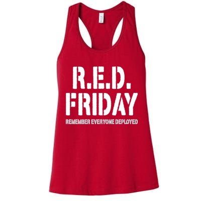 RED Friday Remember Everyone Deployed Womens Tank Top
