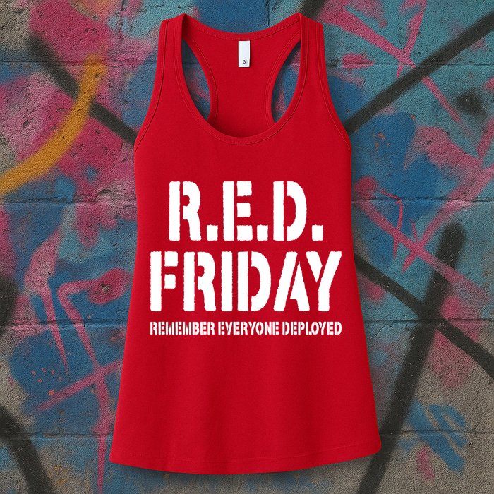 RED Friday Remember Everyone Deployed Womens Tank Top