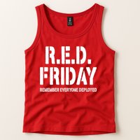 RED Friday Remember Everyone Deployed Tank Top