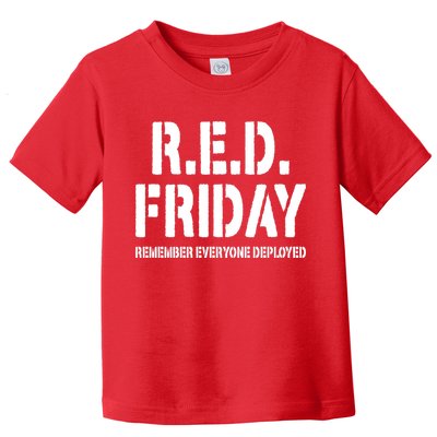 RED Friday Remember Everyone Deployed Toddler T-Shirt