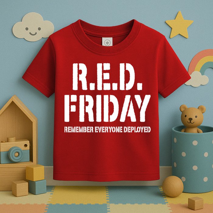 RED Friday Remember Everyone Deployed Toddler T-Shirt