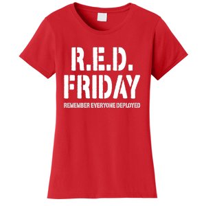 RED Friday Remember Everyone Deployed Women's T-Shirt