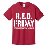 RED Friday Remember Everyone Deployed Kids T-Shirt