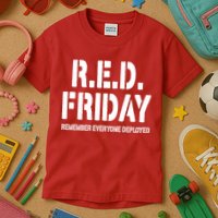 RED Friday Remember Everyone Deployed Kids T-Shirt