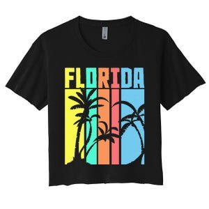 Retro Florida Women's Crop Top Tee