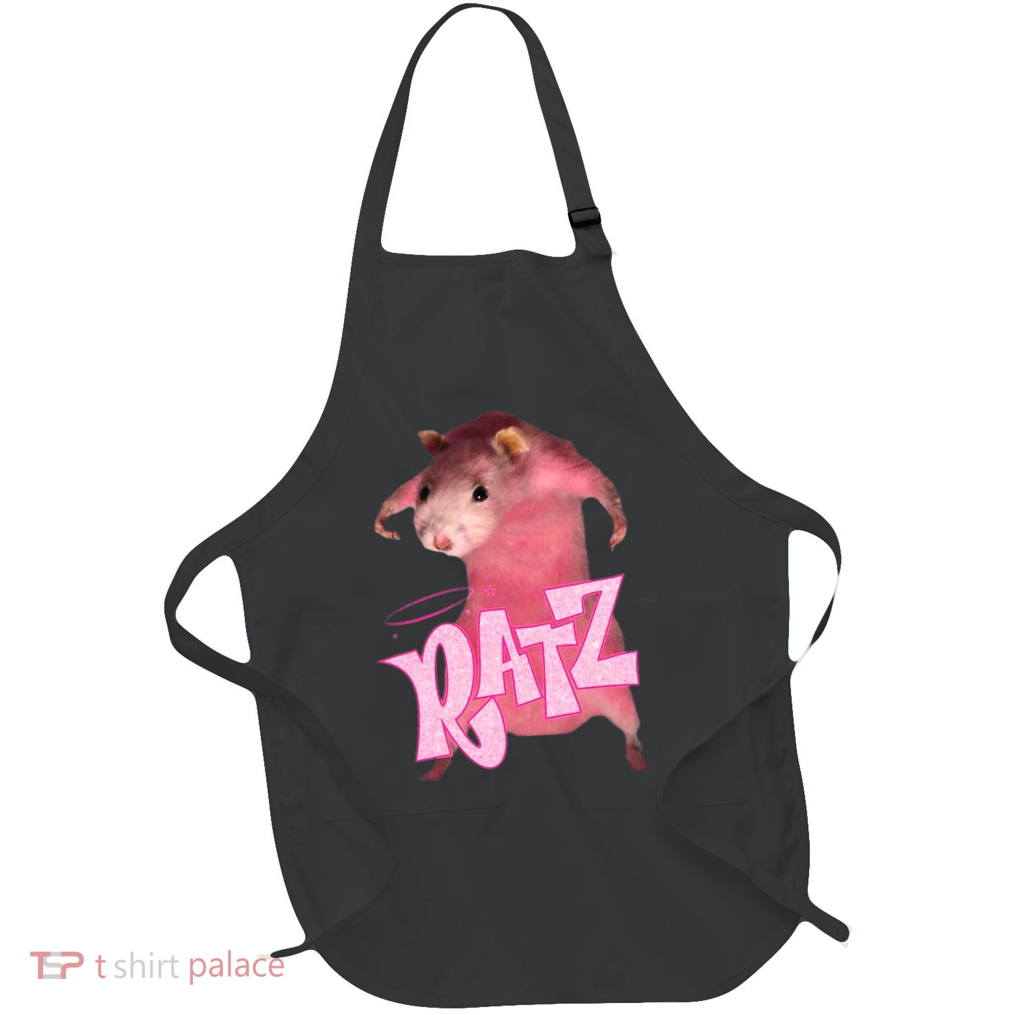 Ratz Funny Rat Funny Mouse Ratz Pink Ratz Mouse Meme Apron