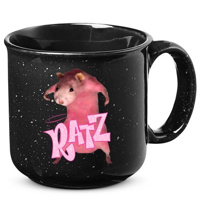 Ratz Funny Rat Funny Mouse Ratz Pink Ratz Mouse Meme 15oz Campfire Ceramic Mug