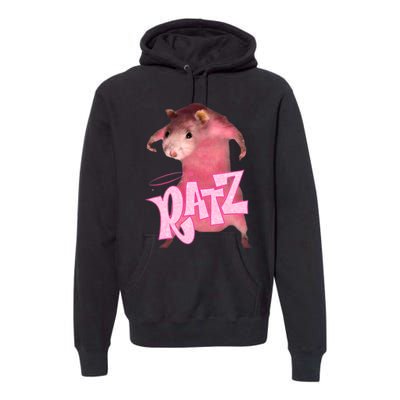 Ratz Funny Rat Funny Mouse Ratz Pink Ratz Mouse Meme Premium Hoodie