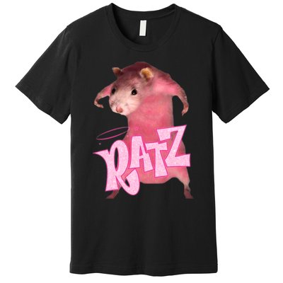 Ratz Funny Rat Funny Mouse Ratz Pink Ratz Mouse Meme Premium T-Shirt