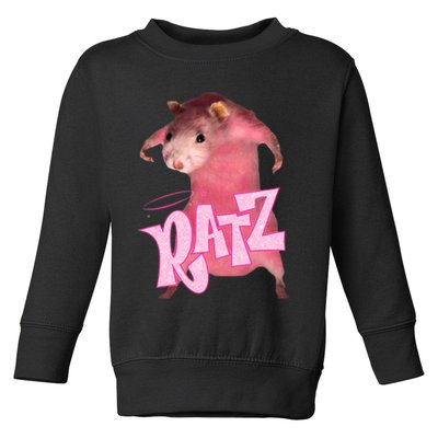 Ratz Funny Rat Funny Mouse Ratz Pink Ratz Mouse Meme Toddler Sweatshirt
