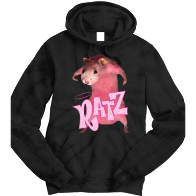 Ratz Funny Rat Funny Mouse Ratz Pink Ratz Mouse Meme Tie Dye Hoodie