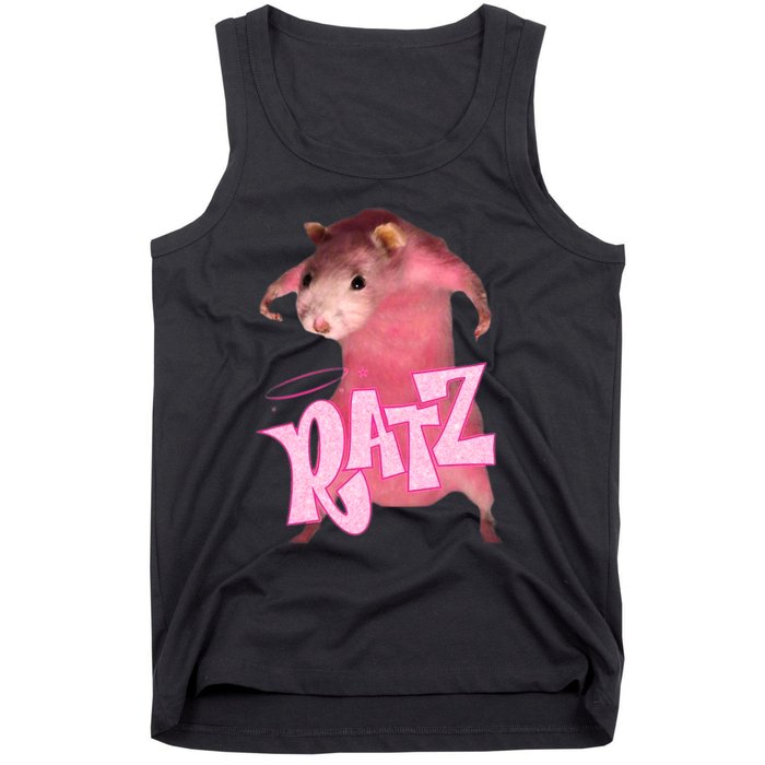 Ratz Funny Rat Funny Mouse Ratz Pink Ratz Mouse Meme Tank Top