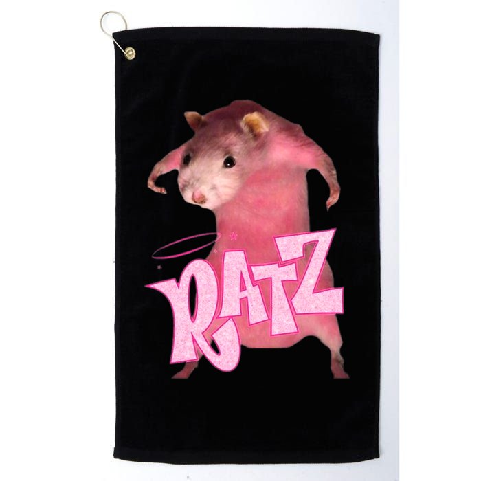 Ratz Funny Rat Funny Mouse Ratz Pink Ratz Mouse Meme Golf Towel